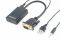 Конвертор Cablexpert A-VGA-HDMI-01 з VGA на HDMI, зі звуком, 15 см