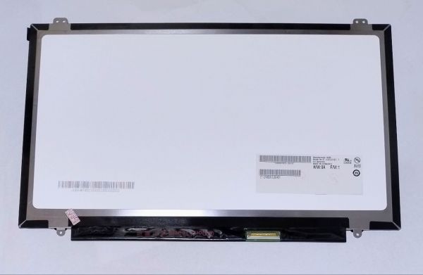 Матриця для ноутбука AUO B140QAN01.1 14" Quad-HD, 210PPI, 2560x1440, IPS. EDP 40 pin, Slim, вушка зверху та знизу