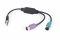 Перехідник Cablexpert UAPS12-BK з USB А-тато на 2хPS/2, 30 см
