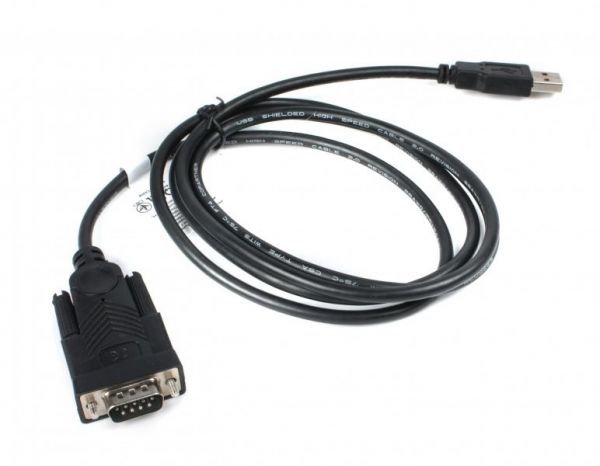 Перехідник Cablexpert UAS-DB9M-02 з USB А-папа на COM (DB9M, serial port), 1.5 м