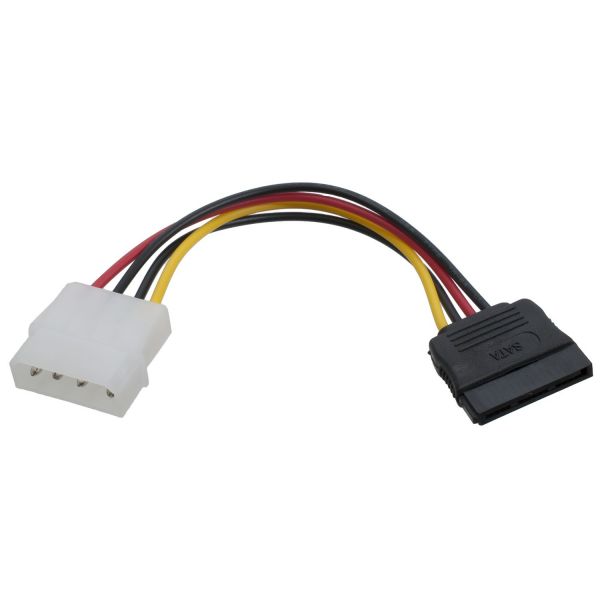 Перехідник Patron CAB-SATA-HDD живлення для HDD SATA - MOLEX, 15 см, одинарний (08007)