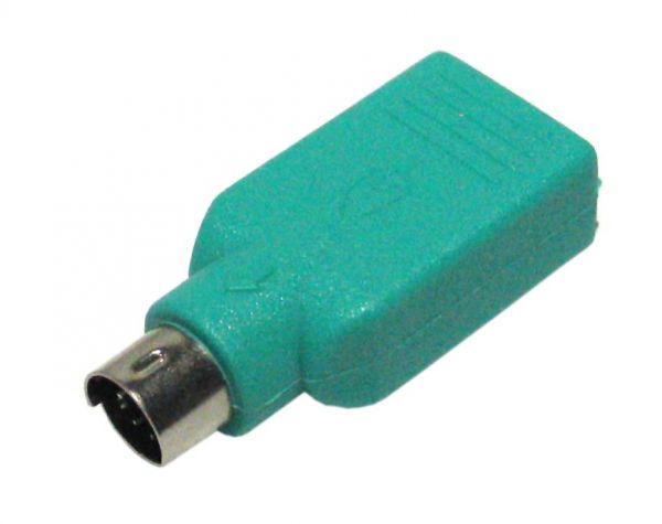 Перехідник VALUE 12.99.1072-25 PS/2 to USB Adapter, green