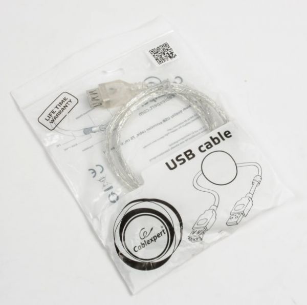 Подовжувач Cablexpert CCF-USB2-AMAF-TR-15 USB2.0, A-папа/А-мама, 4.5 м, феррит