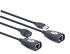 Подовжувач Cablexpert UAE-30M USB2.0 по витій парі, до 30 м, чорний