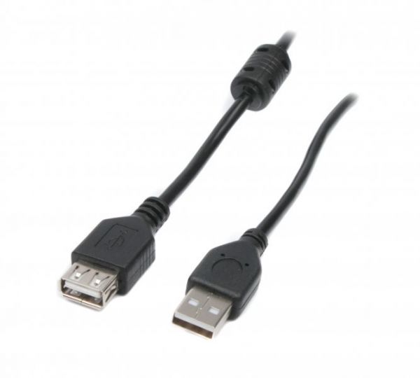 Подовжувач Maxxter UF-AMAF-6 USB2.0  AM/AF (тато-мамо) 1.8м., феррит