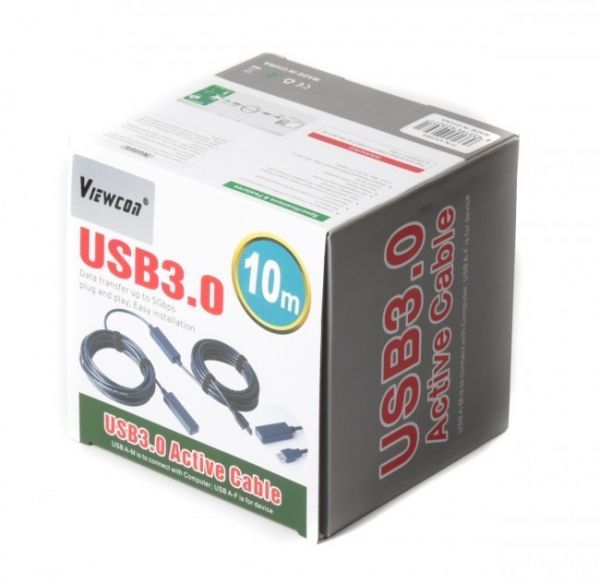 Подовжувач Viewcon VV 053-10м.  активний, USB3.0 AM/AF 10м.