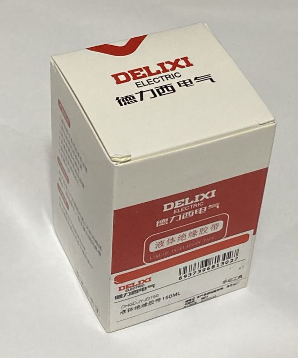 Рідка ізоляція Delixi Electric 150 ml black. для ізоляції проводів (DHGDJYJD150)