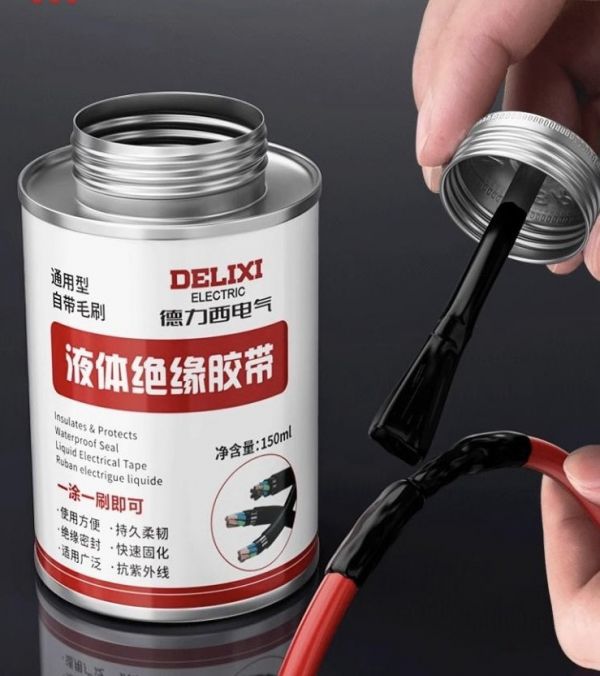 Рідка ізоляція Delixi Electric 150 ml black. для ізоляції проводів (DHGDJYJD150)