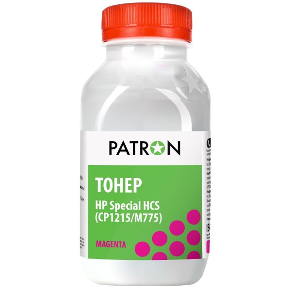 Тонер Patron Спеціальний HCS для HP  CP1215/CP1025/M775 MAGENTA У ФЛАКОНІ 50 г (T-PN-HCS-M-050)