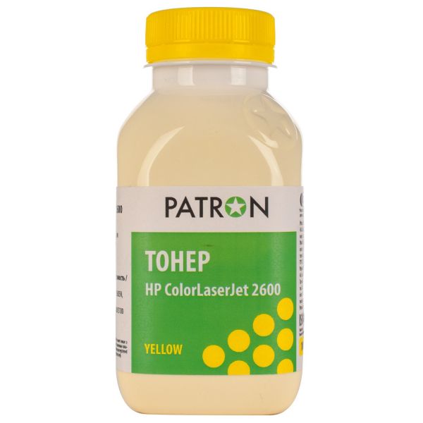Тонер Patron T-PN-HCLJ2600-Y-100 для HP CLJ 1600/2600/2605 YELLOW ФЛАКОН 100 г