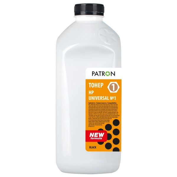 Тонер Patron Універсальний №1 для HP 1010/1018/1020/1022/1100/1200, ФЛАКОН 500 г (T-PN-HU1-500)
