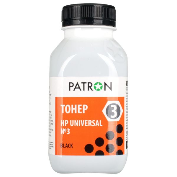 Тонер Patron Універсальний №3 для HP P1005/P1505/P1102/2015/2035/3005/3015, ФЛАКОН 100 г (T-PN-HU3-100)