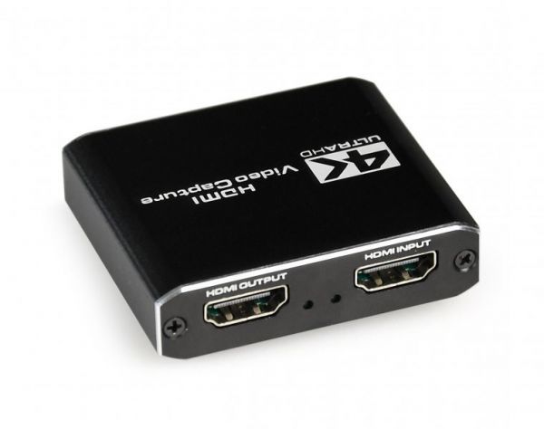 USB-граббер Cablexpert UHG-4K2-01  USB адаптер захоплення HDMI-сигналу, 4K, наскрізний HDMI