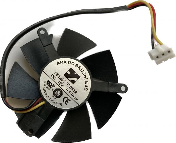 Вентилятор ARX FS1250-S2053A DC 12V 0,19A, 3 pin, для відеокарти