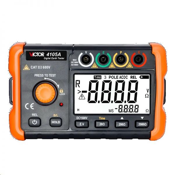 Вимірювач опору заземлення Victor 4105A